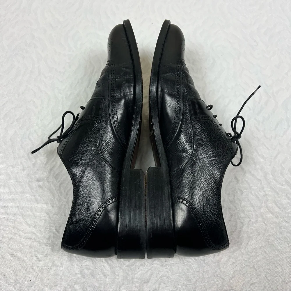 Magnanni Men’s  Black Leather Oxford Dress Shoes Classic Brogue Lace Up